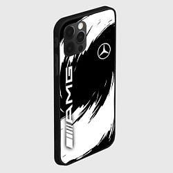 Чехол для iPhone 12 Pro Mercedes benz - white color, цвет: 3D-черный — фото 2