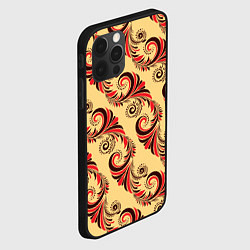 Чехол для iPhone 12 Pro Винтажный растительный орнамент, цвет: 3D-черный — фото 2