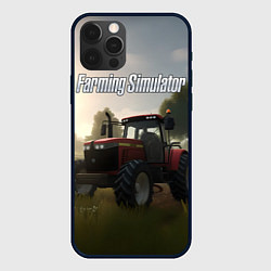 Чехол для iPhone 12 Pro Farming Simulator - Красный трактор, цвет: 3D-черный