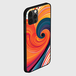 Чехол для iPhone 12 Pro Вихрь цвета, цвет: 3D-черный — фото 2