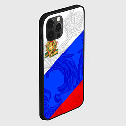 Чехол для iPhone 12 Pro Россия - пограничные войска, цвет: 3D-черный — фото 2