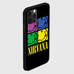 Чехол для iPhone 12 Pro NIRVANA - смайлы, цвет: 3D-черный — фото 2