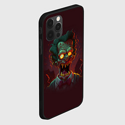 Чехол для iPhone 12 Pro Зомби в стиле Симпсонов, цвет: 3D-черный — фото 2