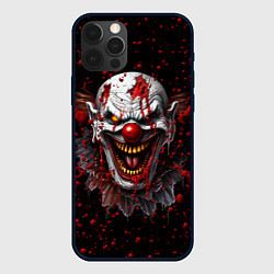 Чехол для iPhone 12 Pro Страшный клоун, цвет: 3D-черный