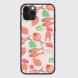 Чехол для iPhone 12 Pro Красная рыба, цвет: 3D-черный