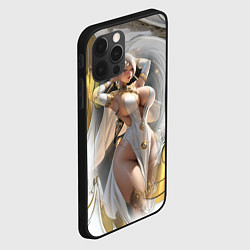 Чехол для iPhone 12 Pro Девушка с аппетитными формами в золотом, цвет: 3D-черный — фото 2