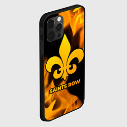 Чехол для iPhone 12 Pro Saints Row - gold gradient, цвет: 3D-черный — фото 2