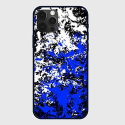 Чехол iPhone 12 Pro Белая и синяя краска