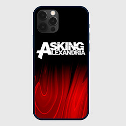 Чехол для iPhone 12 Pro Asking Alexandria red plasma, цвет: 3D-черный