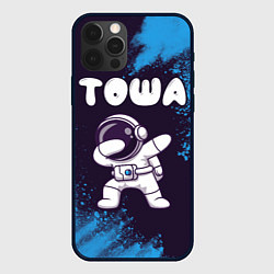 Чехол для iPhone 12 Pro Тоша космонавт даб, цвет: 3D-черный