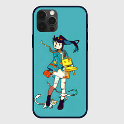 Чехол для iPhone 12 Pro Судзумэ закрывает двери, цвет: 3D-черный