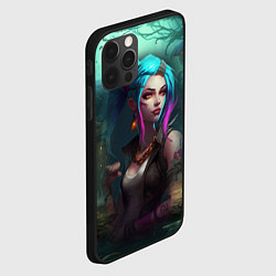 Чехол для iPhone 12 Pro Jinx fantasy art Arcane League of Legends, цвет: 3D-черный — фото 2