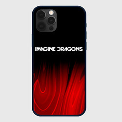Чехол для iPhone 12 Pro Imagine Dragons red plasma, цвет: 3D-черный