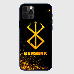 Чехол для iPhone 12 Pro Berserk - gold gradient, цвет: 3D-черный