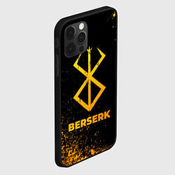 Чехол для iPhone 12 Pro Berserk - gold gradient, цвет: 3D-черный — фото 2