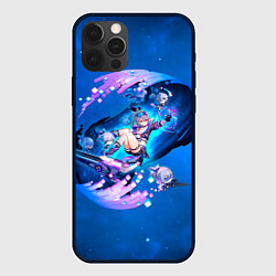 Чехол для iPhone 12 Pro Хонкай Стар Рейл: Серебряный Волк, цвет: 3D-черный