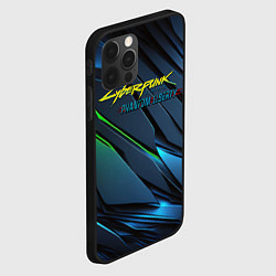 Чехол для iPhone 12 Pro Cyberpunk 2077 phantom liberty logo, цвет: 3D-черный — фото 2