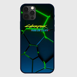 Чехол iPhone 12 Pro Cyberpunk 2077 phantom liberty green neon