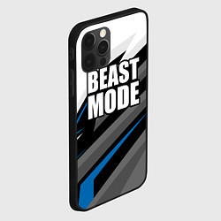 Чехол для iPhone 12 Pro Beast mode - blue sport, цвет: 3D-черный — фото 2