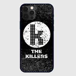 Чехол для iPhone 12 Pro The Killers с потертостями на темном фоне, цвет: 3D-черный
