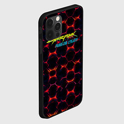 Чехол для iPhone 12 Pro Cyberpunk 2077 phantom liberty dark abstract, цвет: 3D-черный — фото 2