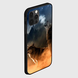 Чехол для iPhone 12 Pro Волки на севере, цвет: 3D-черный — фото 2