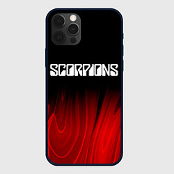 Чехол для iPhone 12 Pro Scorpions red plasma, цвет: 3D-черный