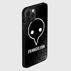 Чехол для iPhone 12 Pro Evangelion glitch на темном фоне, цвет: 3D-черный — фото 2