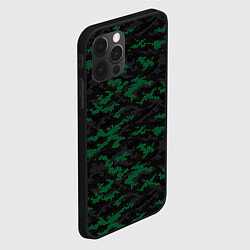 Чехол для iPhone 12 Pro Точечный камуфляжный узор Spot camouflage pattern, цвет: 3D-черный — фото 2