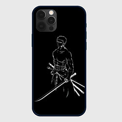 Чехол для iPhone 12 Pro Roronoa Zoro - One Piece, цвет: 3D-черный