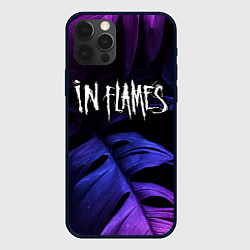 Чехол для iPhone 12 Pro In Flames neon monstera, цвет: 3D-черный