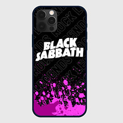 Чехол для iPhone 12 Pro Black Sabbath rock legends: символ сверху, цвет: 3D-черный