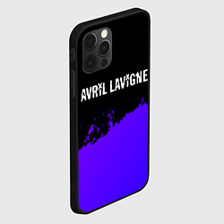 Чехол для iPhone 12 Pro Avril Lavigne purple grunge, цвет: 3D-черный — фото 2