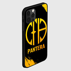 Чехол для iPhone 12 Pro Pantera - gold gradient, цвет: 3D-черный — фото 2