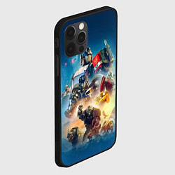 Чехол для iPhone 12 Pro Трансформеры 7: Все персонажи, цвет: 3D-черный — фото 2