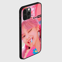 Чехол для iPhone 12 Pro Jennie Black pink, цвет: 3D-черный — фото 2