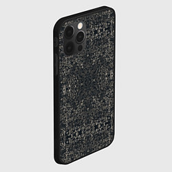 Чехол для iPhone 12 Pro Черная каллиграфия, цвет: 3D-черный — фото 2
