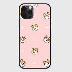 Чехол iPhone 12 Pro Pink corgi