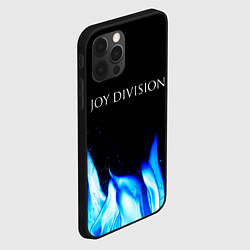 Чехол для iPhone 12 Pro Joy Division blue fire, цвет: 3D-черный — фото 2