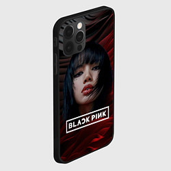 Чехол для iPhone 12 Pro Blackpink red and black, цвет: 3D-черный — фото 2