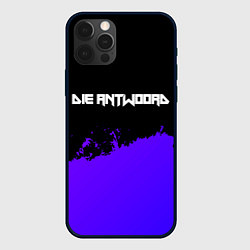 Чехол для iPhone 12 Pro Die Antwoord purple grunge, цвет: 3D-черный