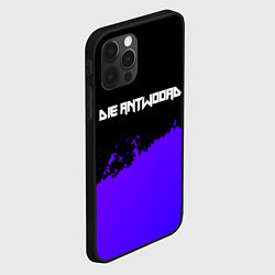 Чехол для iPhone 12 Pro Die Antwoord purple grunge, цвет: 3D-черный — фото 2