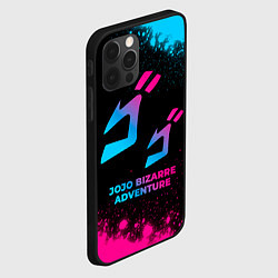 Чехол для iPhone 12 Pro JoJo Bizarre Adventure - neon gradient, цвет: 3D-черный — фото 2