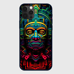 Чехол для iPhone 12 Pro Ацтекские Боги, цвет: 3D-черный