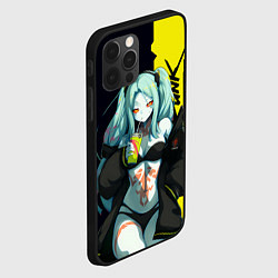 Чехол для iPhone 12 Pro Rebecca - Cyberpunk Edgerunners, цвет: 3D-черный — фото 2