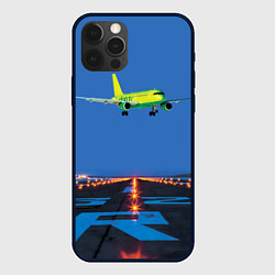 Чехол iPhone 12 Pro S7 Боинг 737 над взлетной полосой