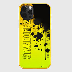 Чехол для iPhone 12 Pro Standoff Logo Graffity, цвет: 3D-желтый