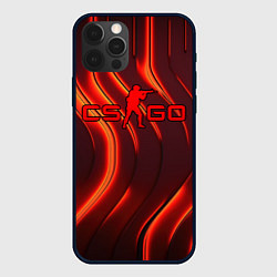 Чехол для iPhone 12 Pro CS GO red neon, цвет: 3D-черный