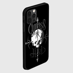 Чехол для iPhone 12 Pro Cypress hill - arrows skull, цвет: 3D-черный — фото 2