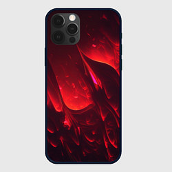 Чехол для iPhone 12 Pro Красные огоньки абстракция, цвет: 3D-черный